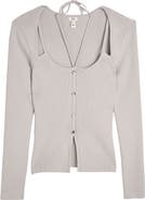 River Island Cutout Rib Sweater