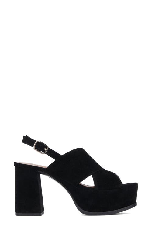 Aquatalia Nadina Platform Slingback Sandal In Black