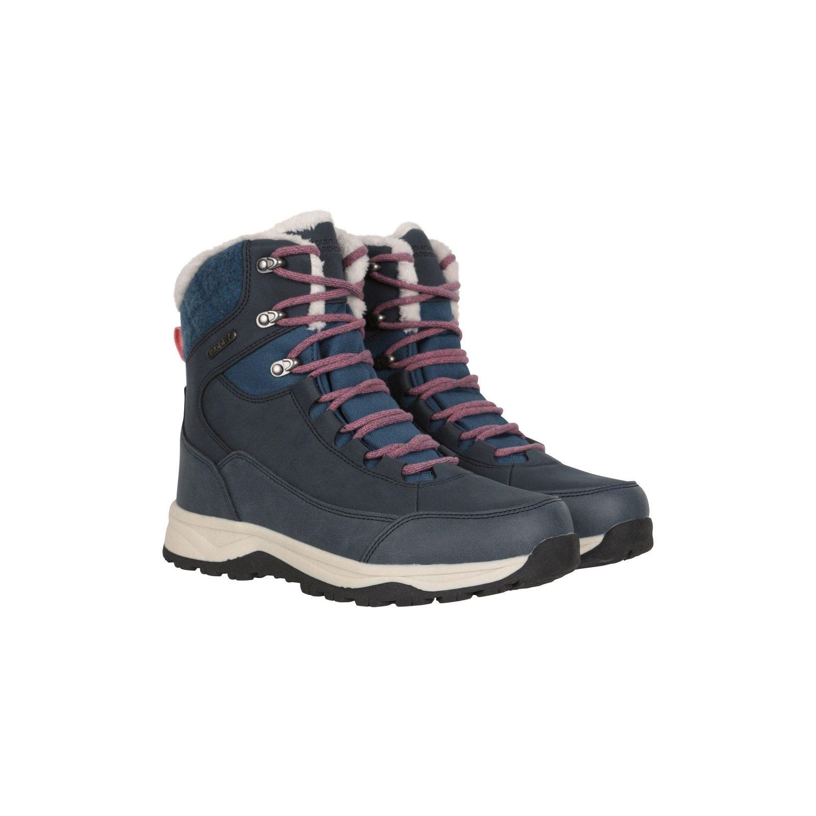 Tundra Leather Snow Boots, Main, color, Navy