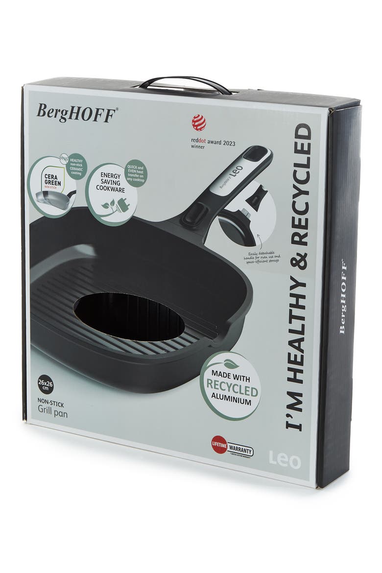 Leo Phantom 10.25-Inch Grill Pan, Alternate, color, BLACK