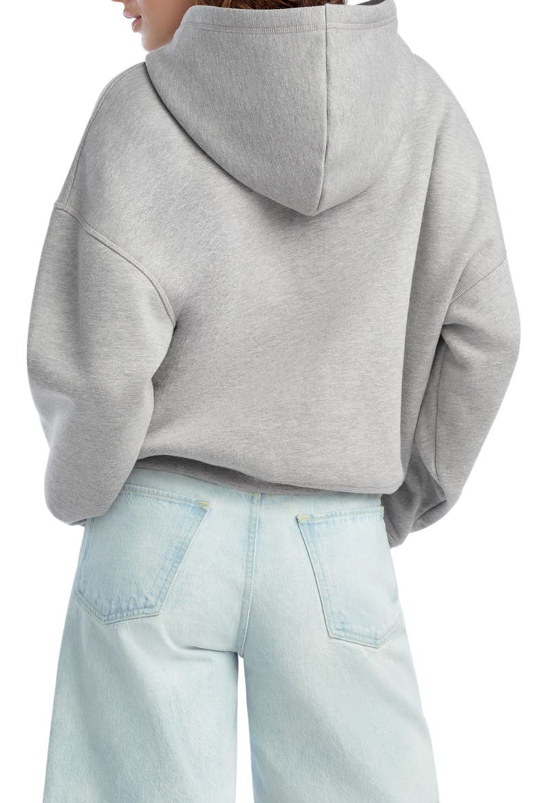 The Collegiate Embossed Hoodie, Alternate, color, HEATHER GREY