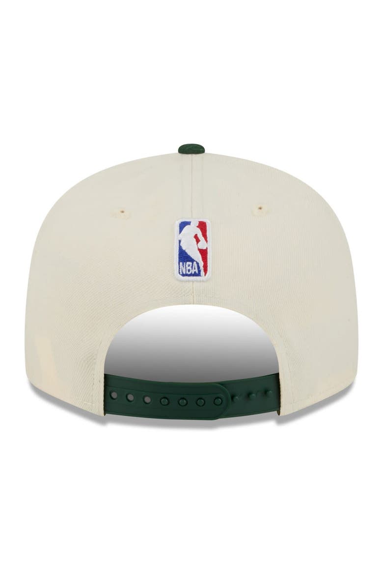 New Era Youth New Era Tan Milwaukee Bucks 2025/26 City Edition 9FIFTY Snapback Hat, Alternate, color, Tan