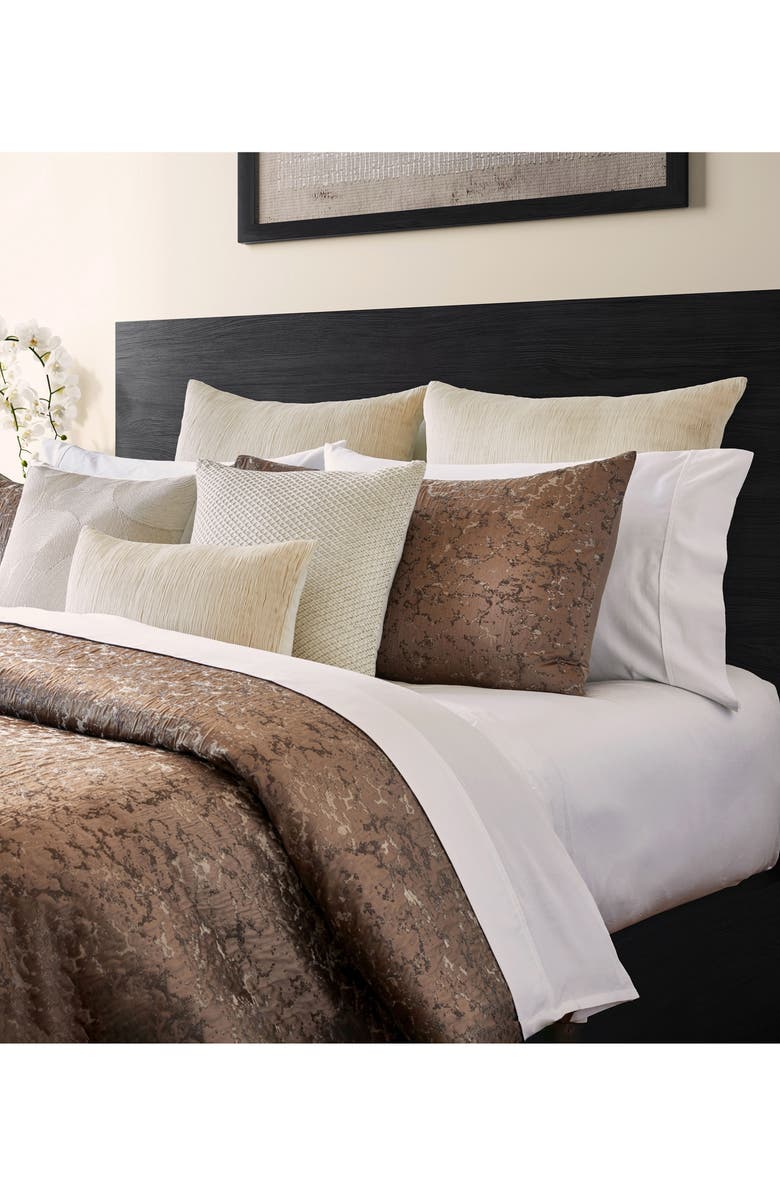 DONNA KARAN Mirage Embroidered Jacquard Duvet, Alternate, color, 