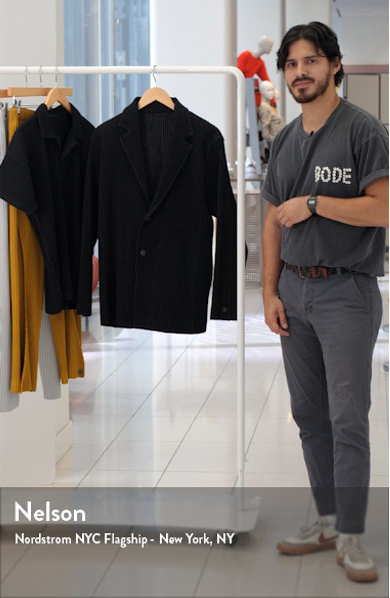 Men's Basics Pleated Blazer, sales video thumbnail