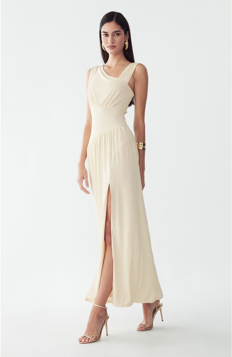 BWLDR Riah Maxi Dress, Alternate, color, Off White