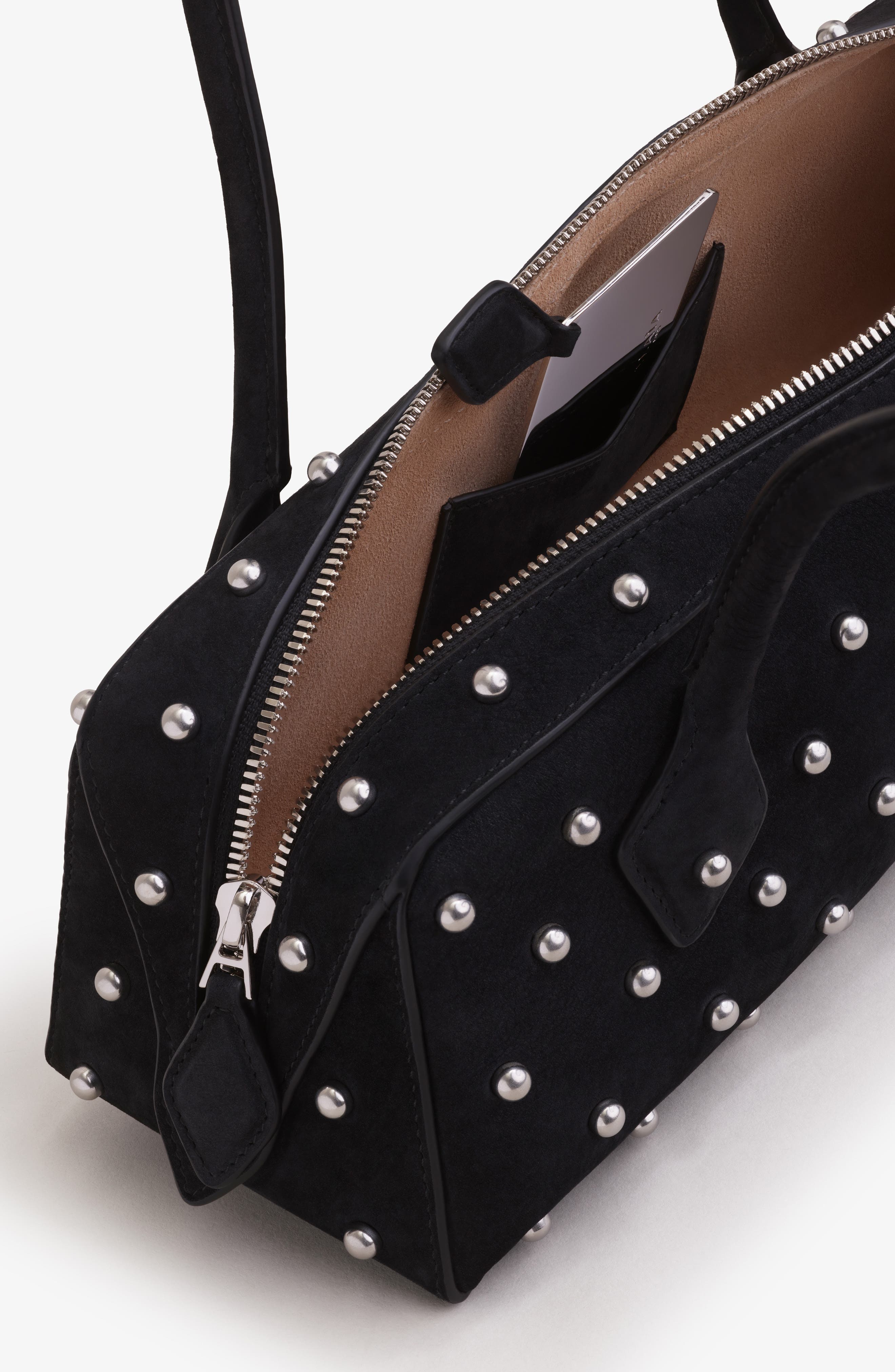 Alaïa Le Teckel Small Shoulder Bag, Alternate, color, Noir