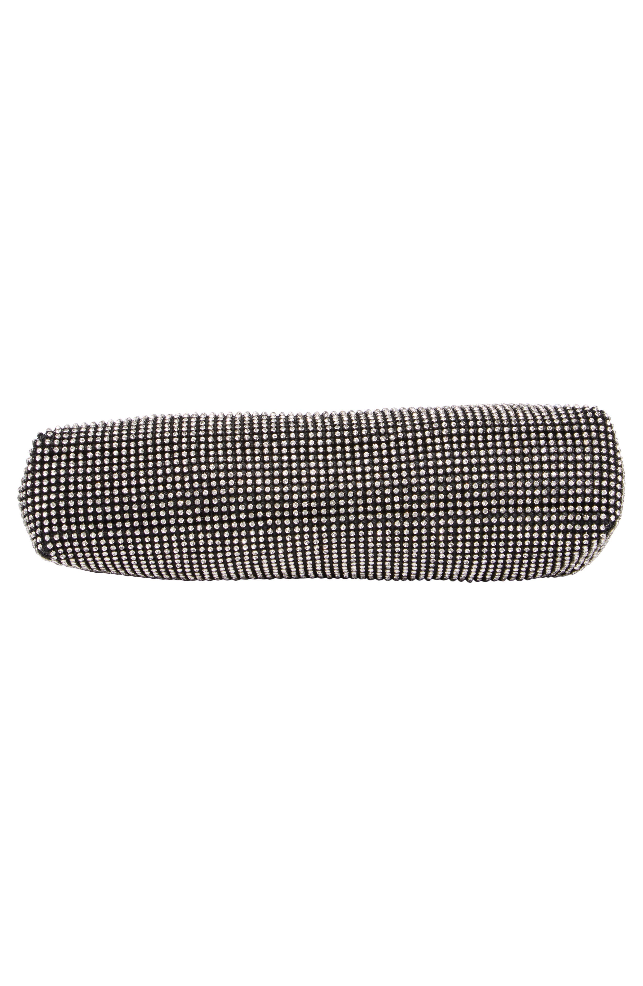 BCBG Shimmer Frame Clutch, Alternate, color, Black