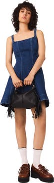 maje Mini denim dress