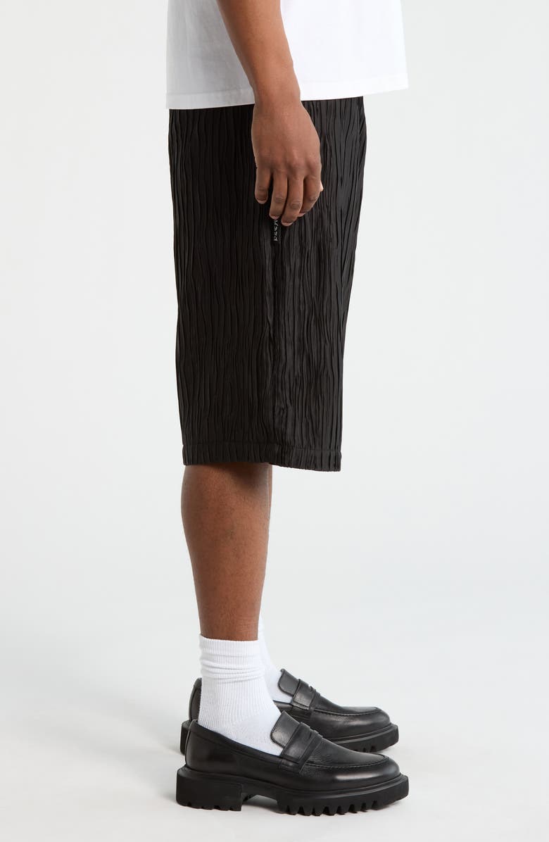 PLEASURES Disguise Pleated Shorts, Alternate, color, Black