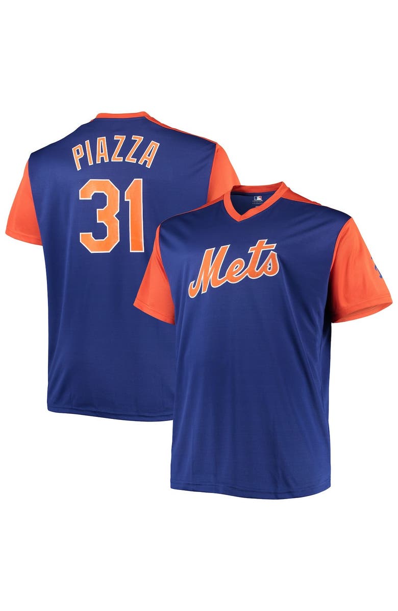 PROFILE Men's Mike Piazza Royal/Orange New York Mets Cooperstown Collection Replica Player Jersey, Main, color, 