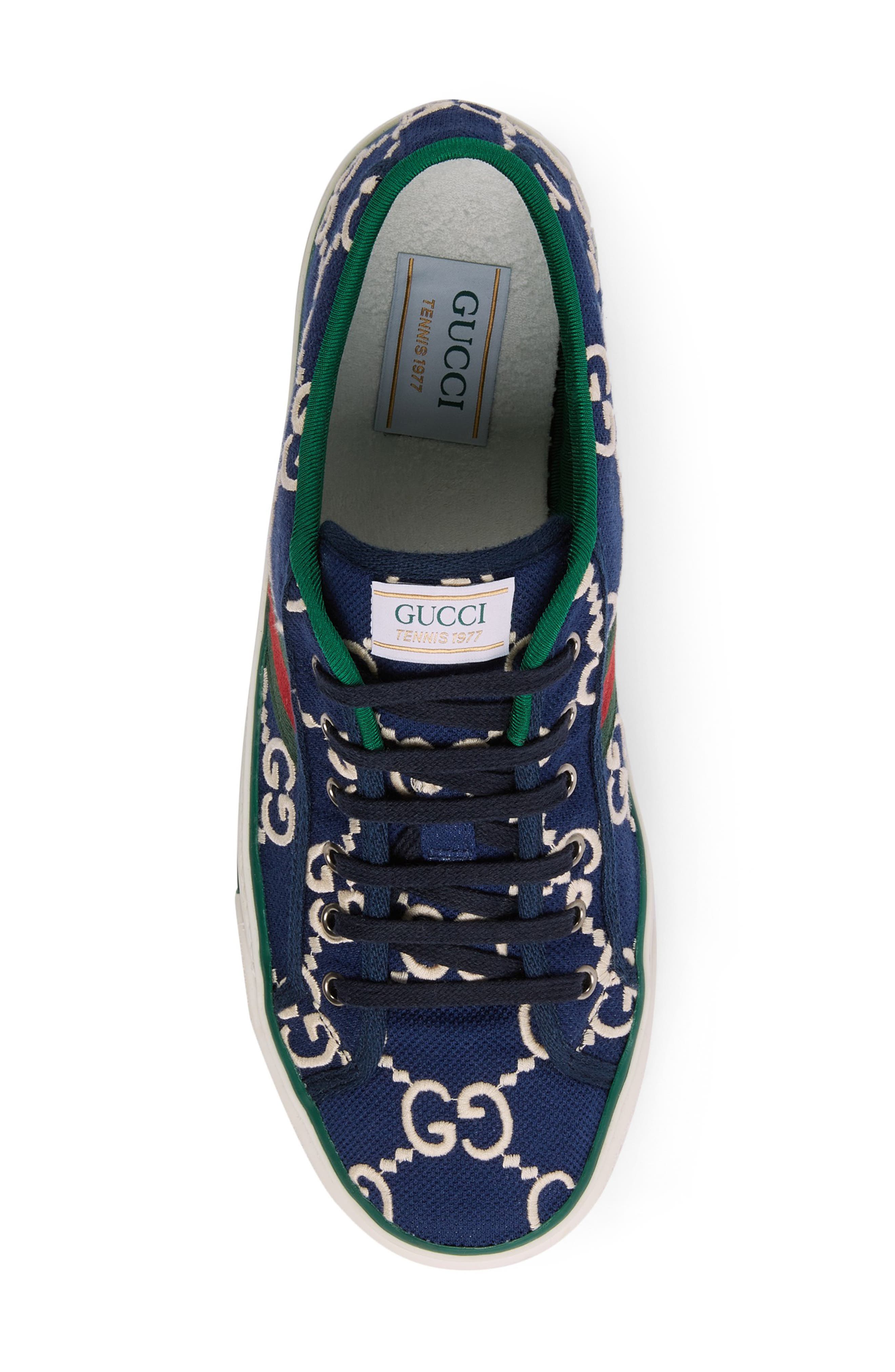 Gucci Tennis 1977 Embroidered Logo Sneaker, Alternate, color, 