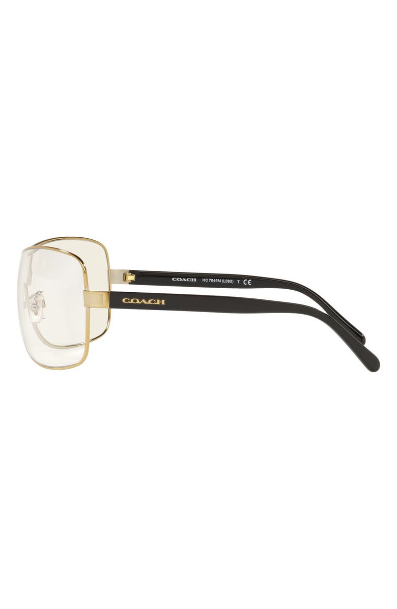 COACH Shield Sunglasses, Alternate, color, Gold Mir
