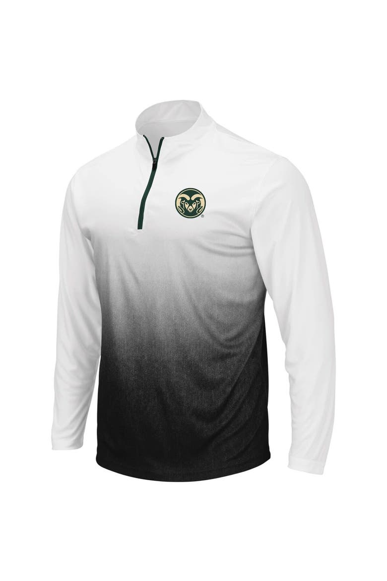 Men's Colosseum Gray Colorado State Rams Magic Team Logo Quarter-Zip Jacket, Alternate, color, Gray