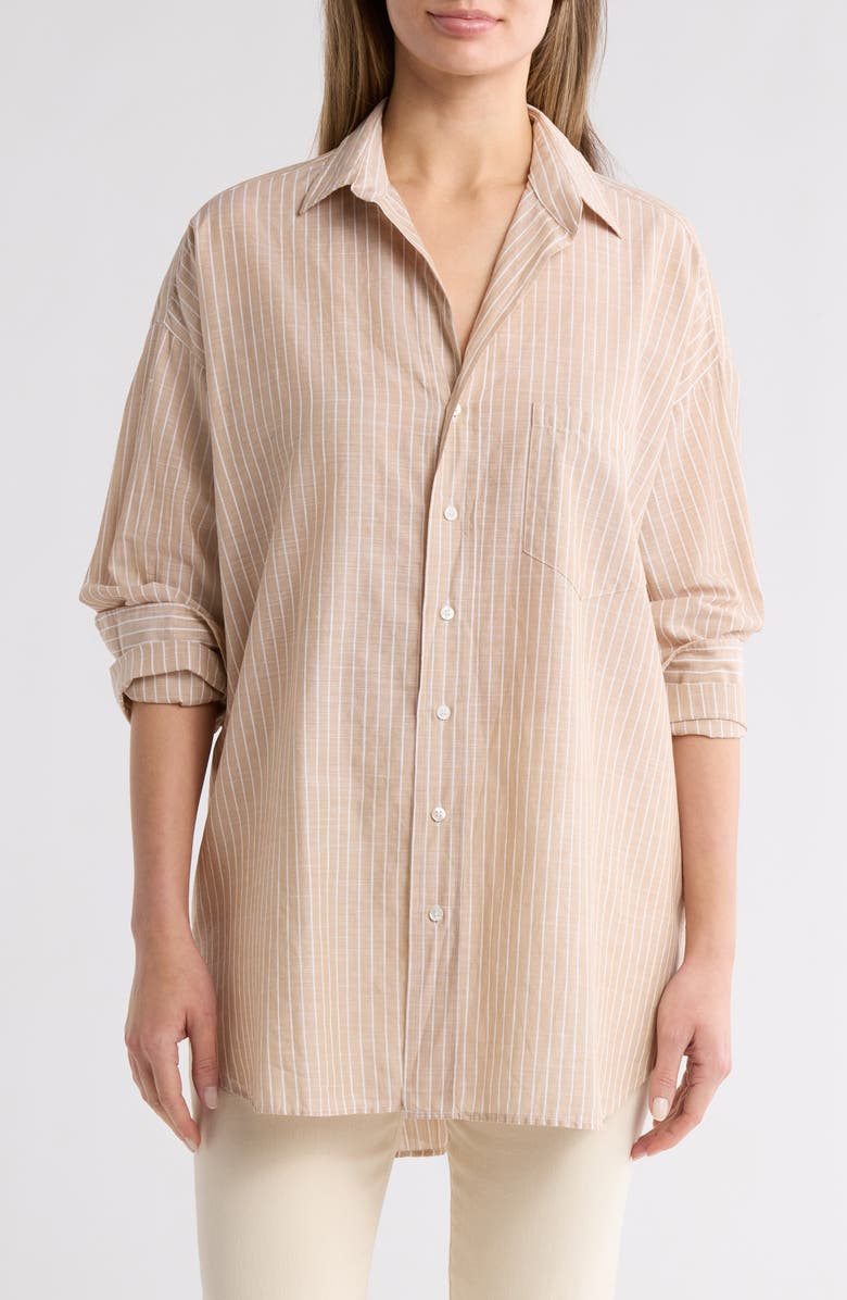 Frank & Eileen Shirley Oversize Stripe Button-Up Shirt, Main, color,