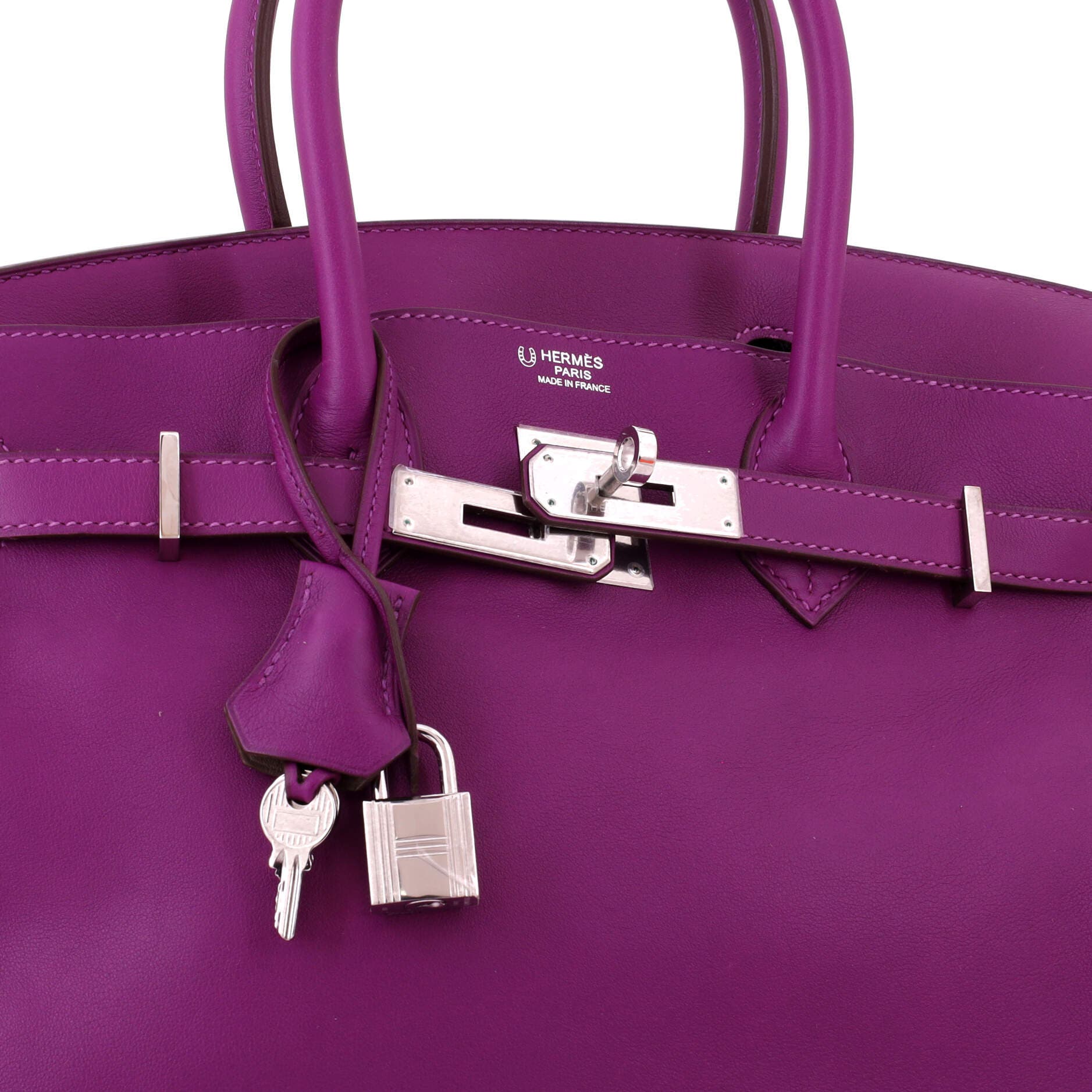Pre-Owned Hermes Birkin Handbag Bicolor Swift with Palladium Hardware 30, Alternate, color, Bicolor - Anemone/Etain