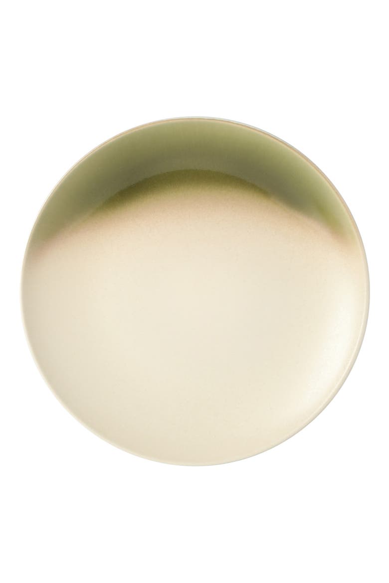 Crescenton 12-Piece Round Reactive Glaze Stoneware Dinnerware Set, Alternate, color, Green