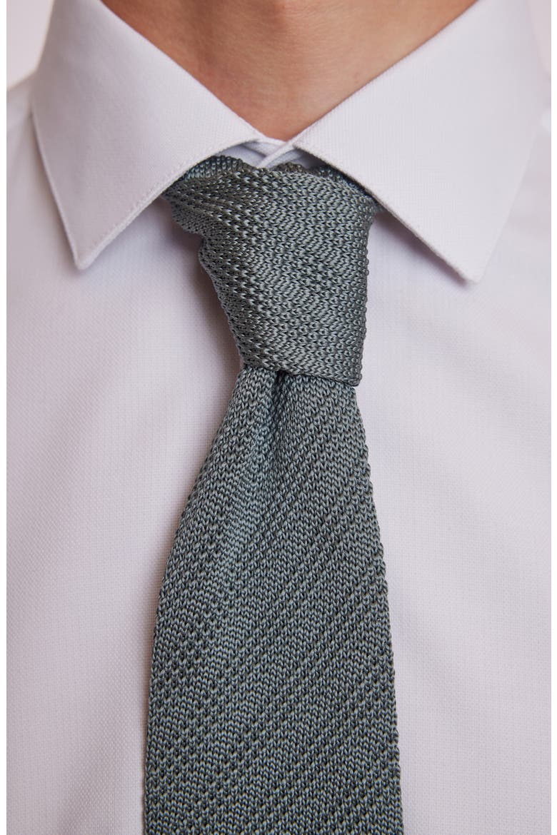 Stanley Solid Knit Tie, Alternate, color, GREEN