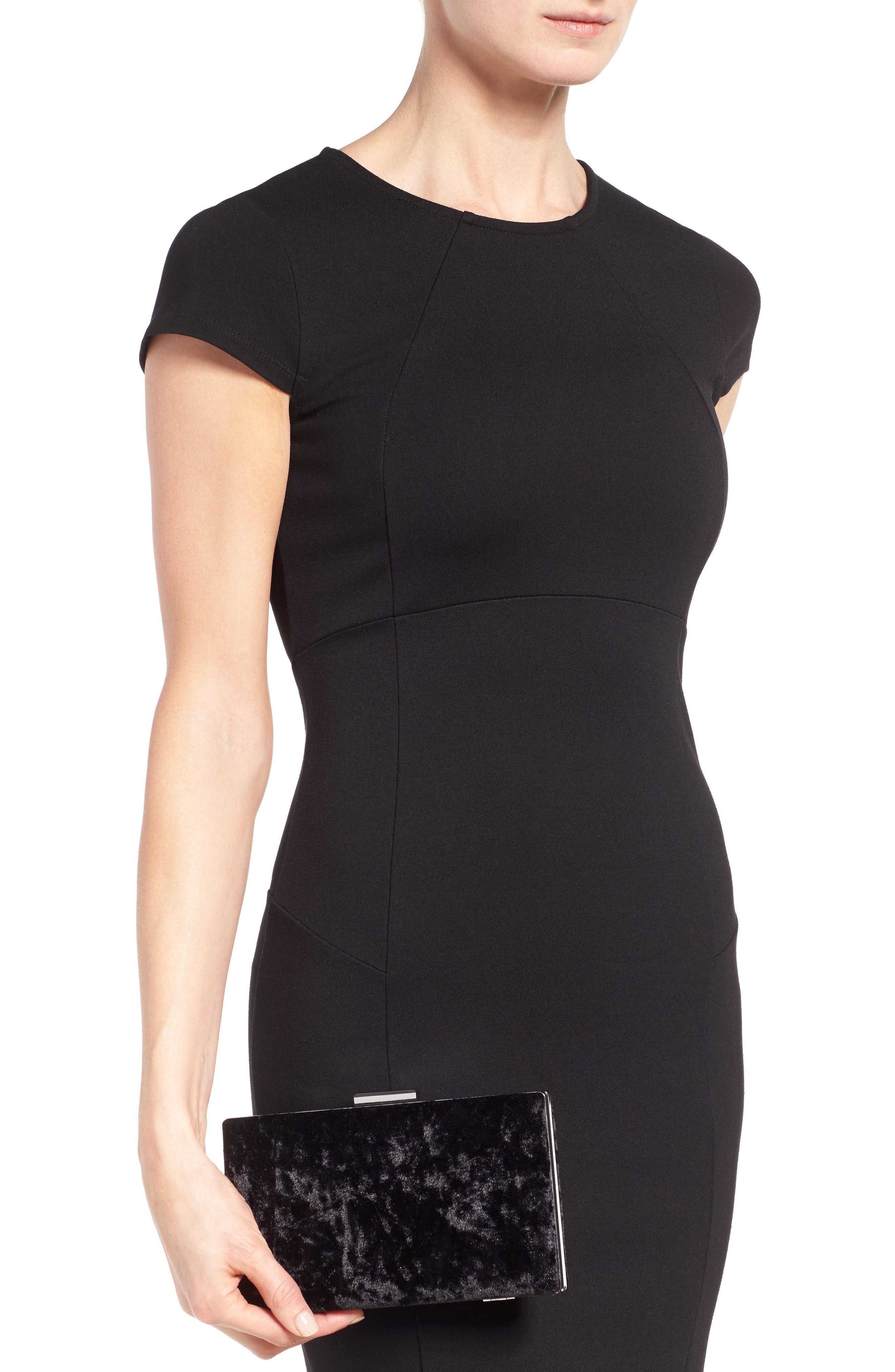 Glint Crushed Velvet Minaudière, Alternate, color, 