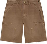 Elwood Ripped Carpenter Denim Shorts