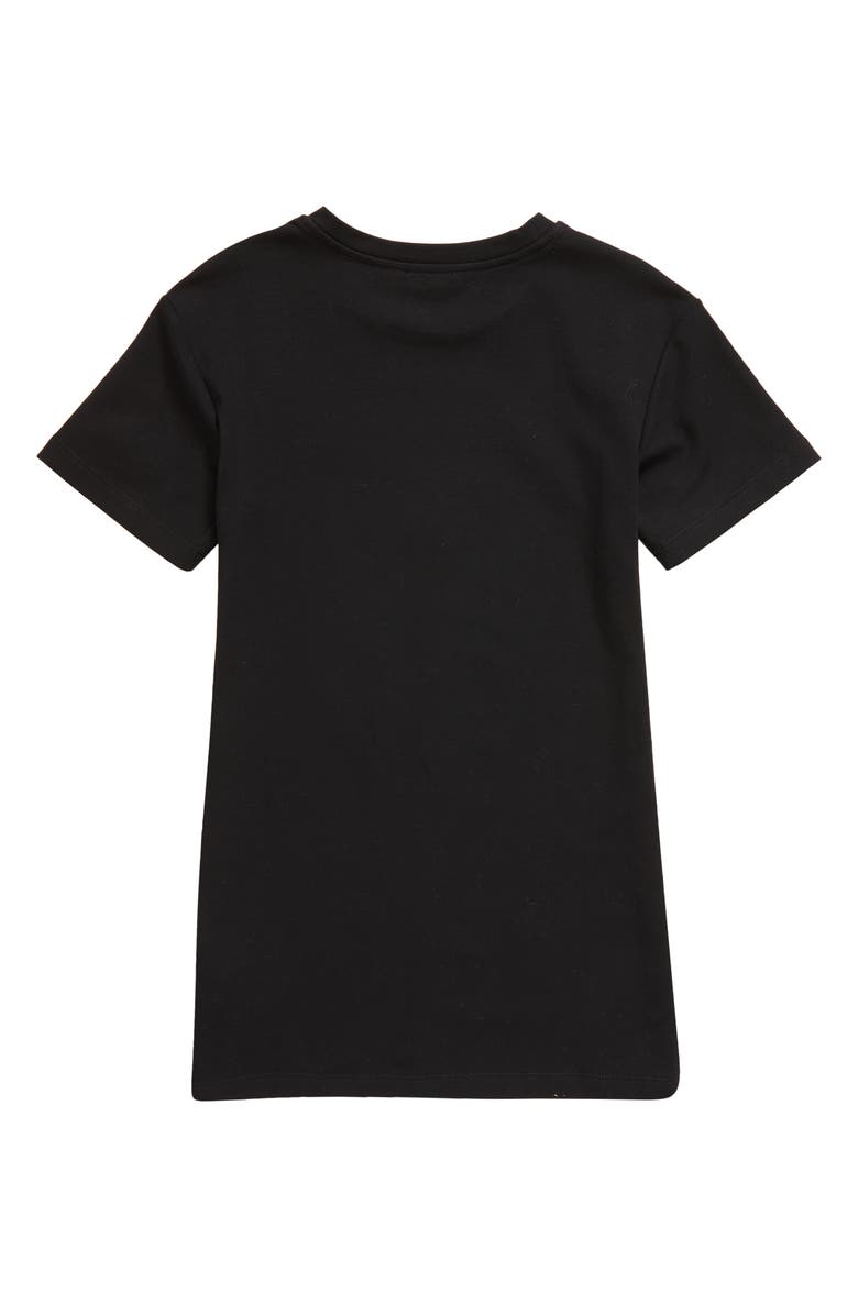Dolce&Gabbana Kids' Embroidered Logo Stretch Cotton Graphic T-Shirt Dress, Alternate, color,