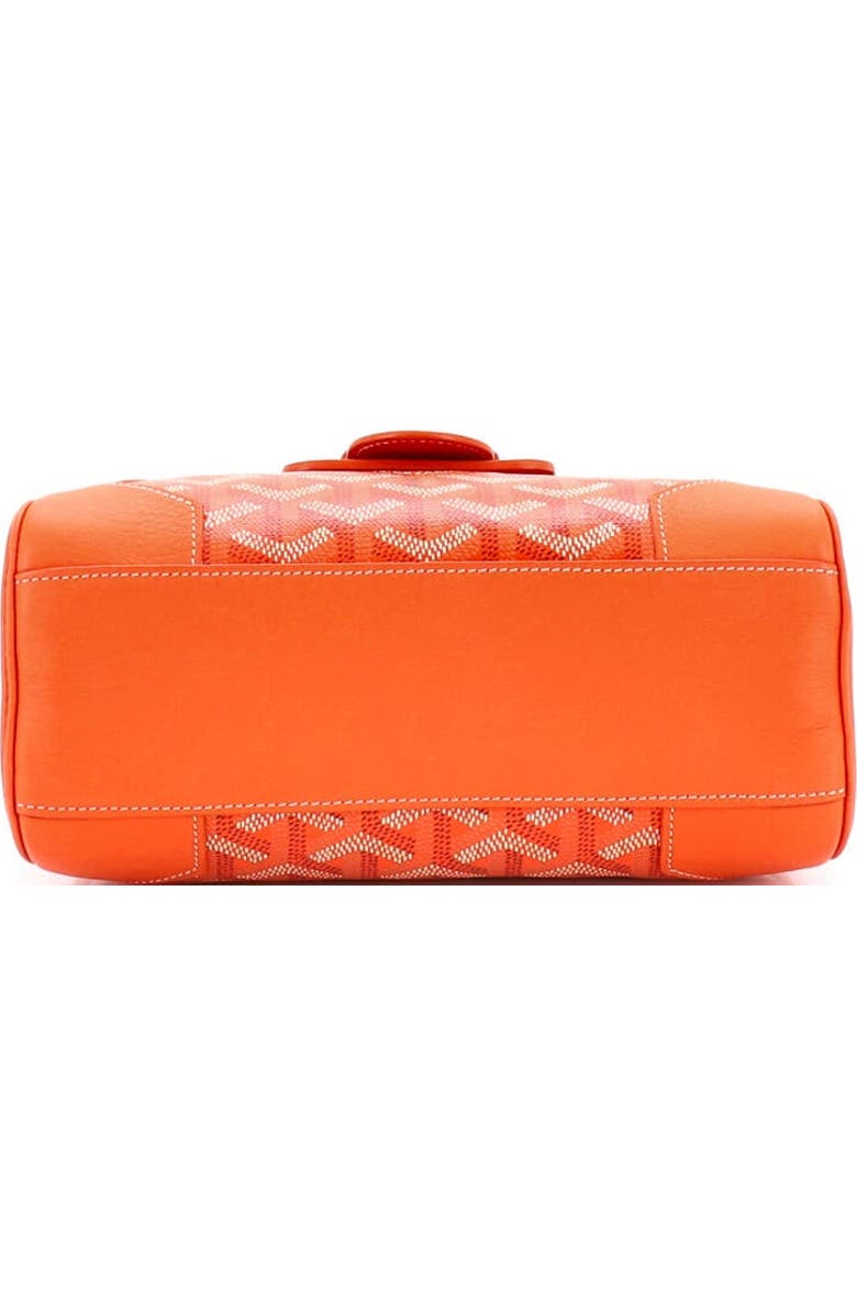 Pre-Owned Goyard Saigon Top Handle Bag Coated Canvas with Leather Mini, Alternate, color, Orange