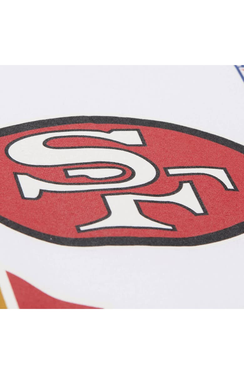 Mitchell & Ness Men's Mitchell & Ness Jerry Rice White San Francisco 49ers Name & Number Team Origins Vintage Logo T-Shirt, Alternate, color, White