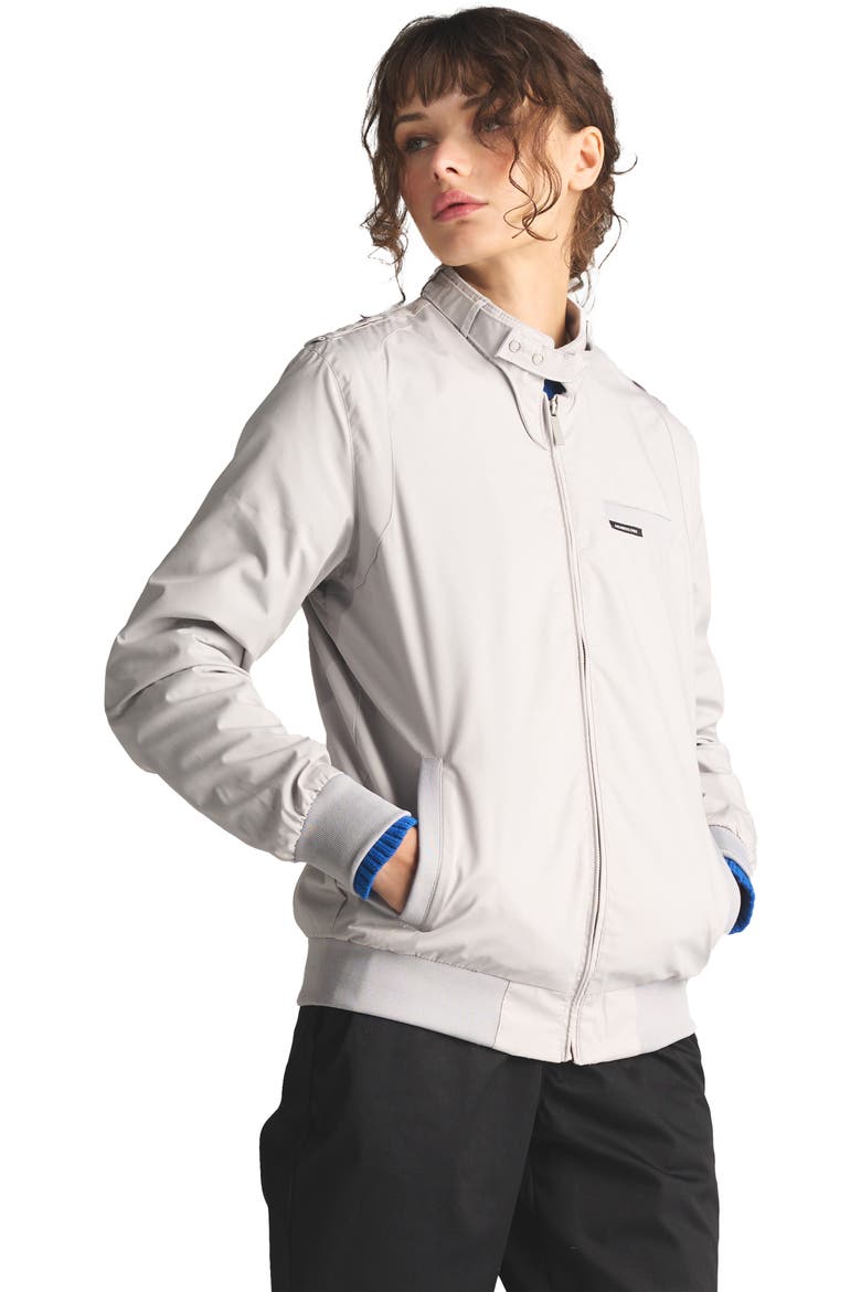 Classic Iconic Racer Jacket, Alternate, color, Light grey