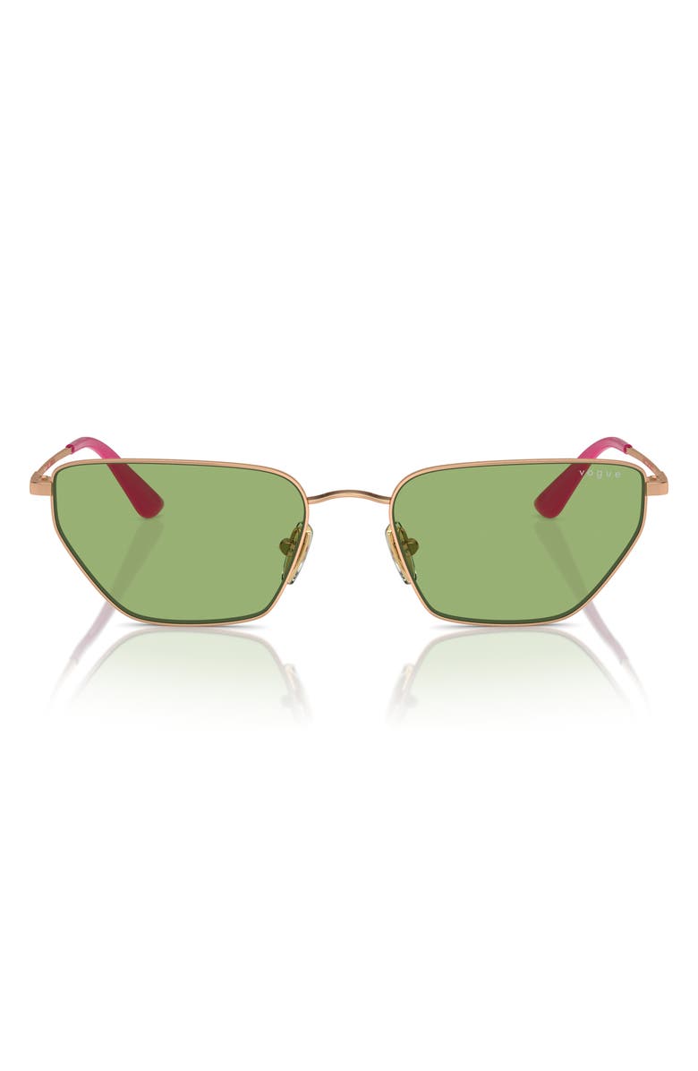VOGUE 56mm Cat Eye Sunglasses, Main, color, Rose Gold