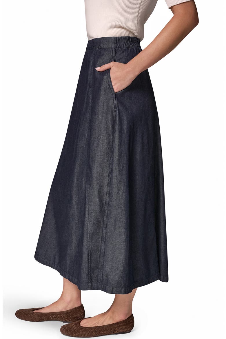 A-Line Chambray Skirt, Alternate, color, DUTCHESS