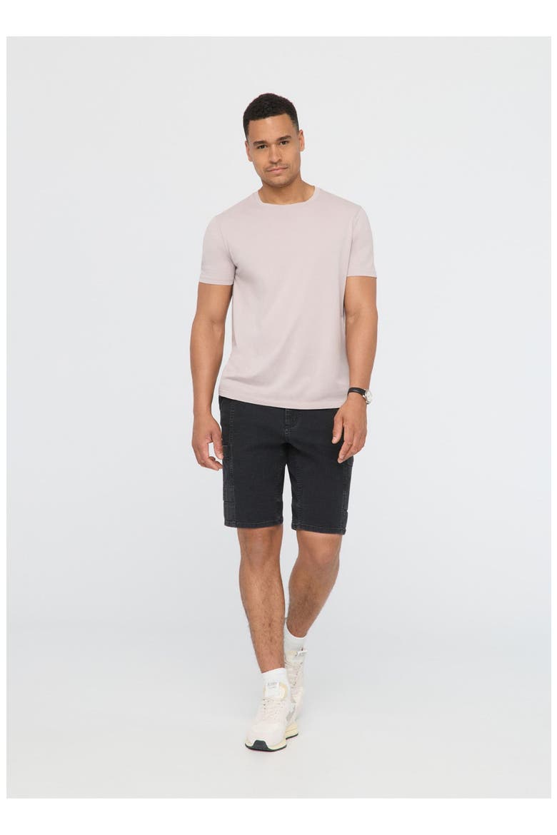 Stretch Canvas Cargo Short, Main, color, Black