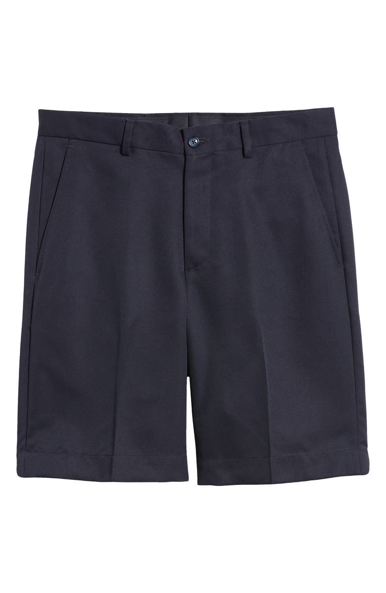 Berle Flat Front Shorts, Alternate, color, Navy