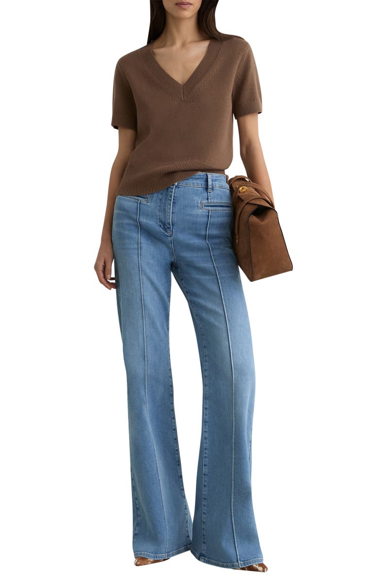 Reiss Valerie Cotton & Wool Sweater, Alternate, color, Taupe Neutral
