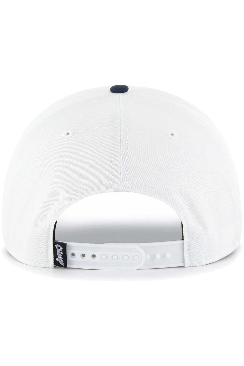 Men's '47 White Chicago White Sox Flag Script Hitch Snapback Hat, Alternate, color, White