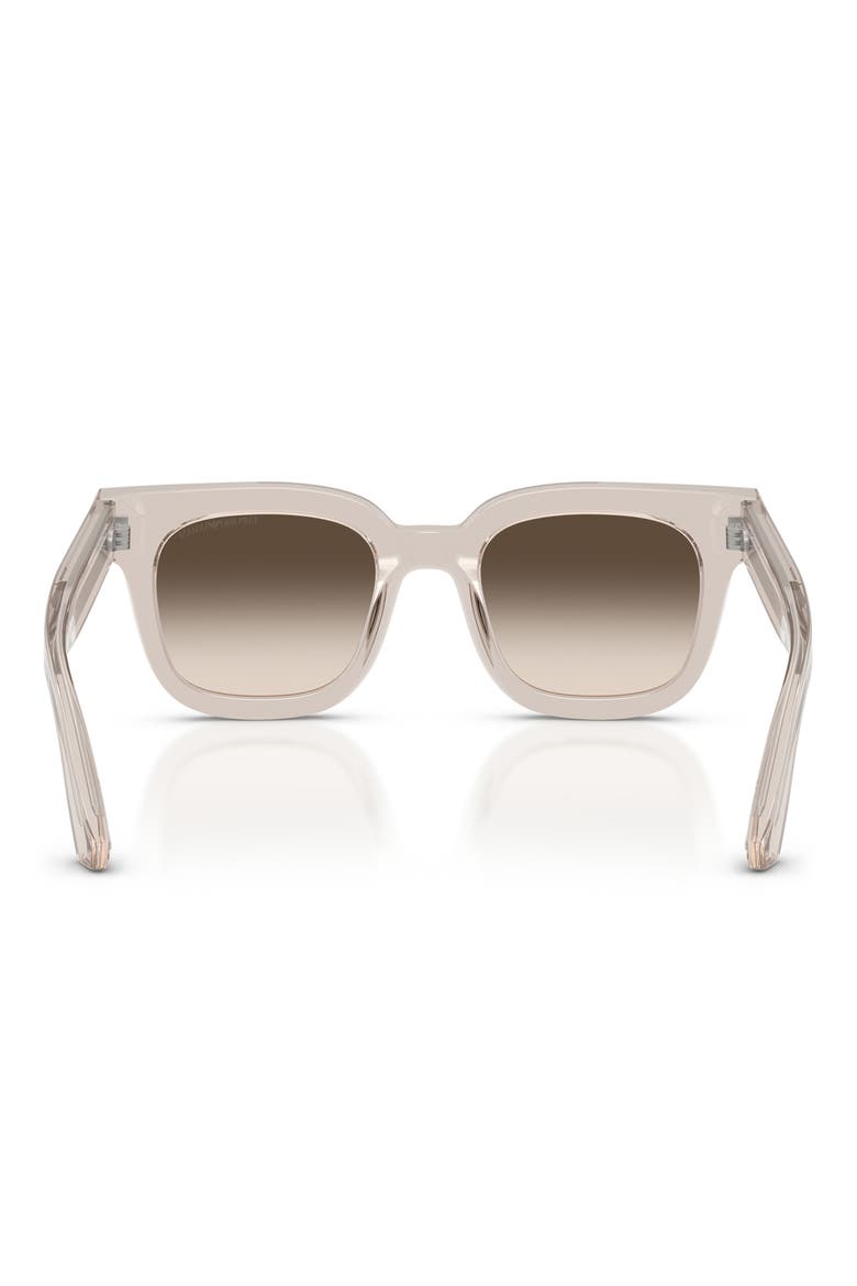 47mm Square Sunglasses, Alternate, color, SHINY TUNDRA BROWN