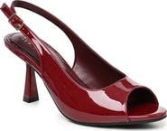 Nicole Miller Peeps Crystal Peep Toe Slingback Pump