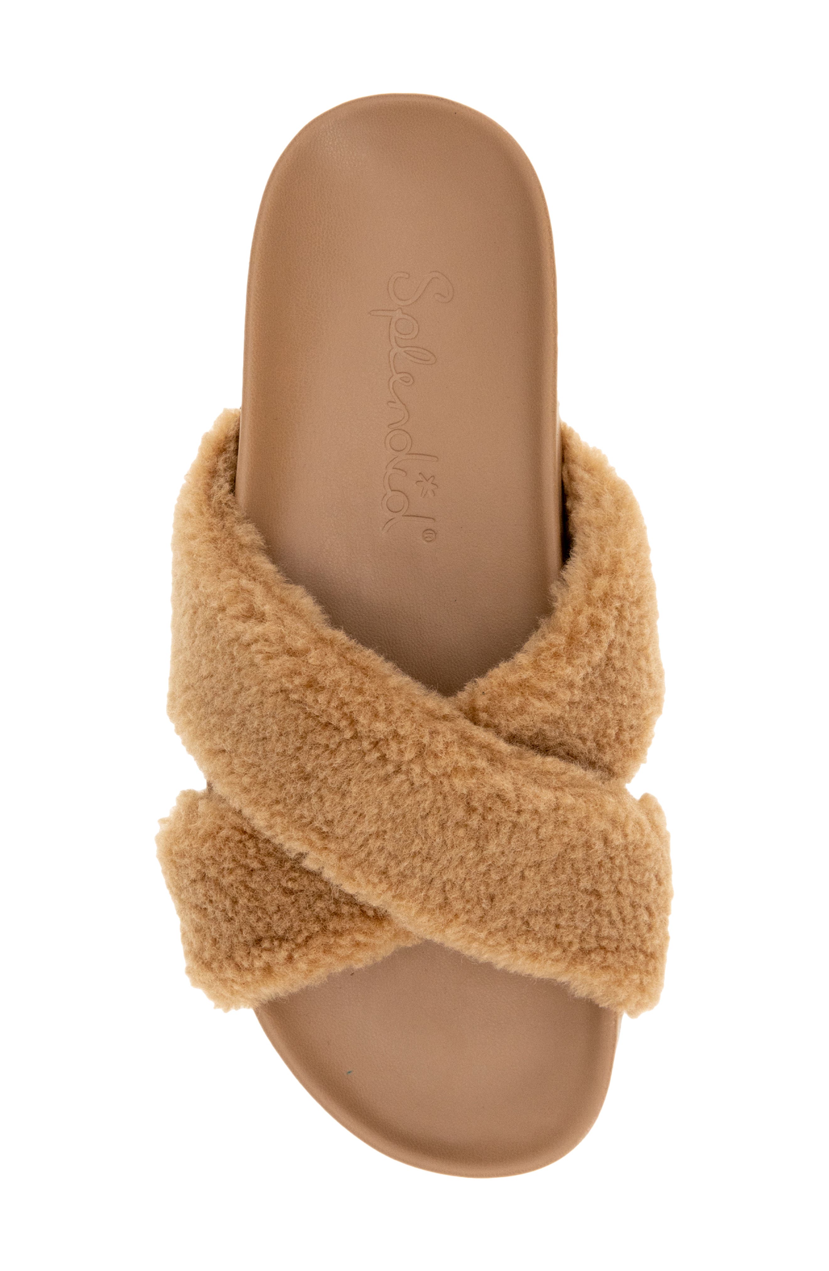Splendid Rozi Faux Shearling Slide Sandal, Alternate, color, 