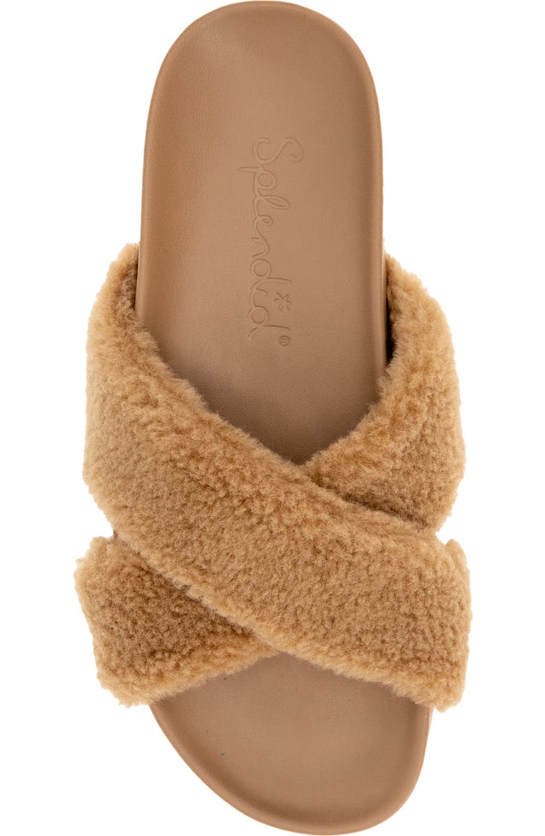 Splendid Rozi Faux Shearling Slide Sandal, Alternate, color,
