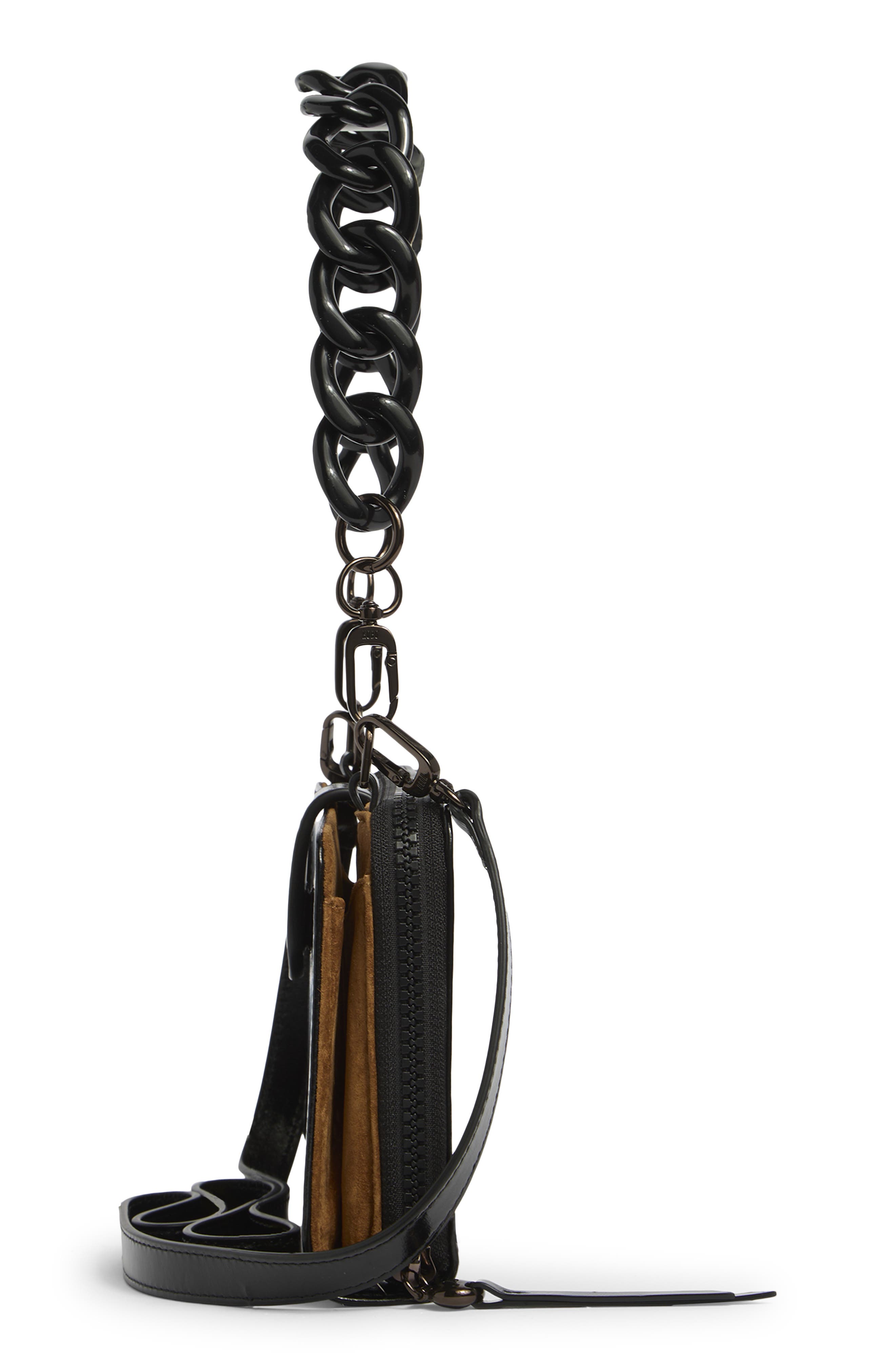HOBO Dixon Zip Shoulder Bag, Alternate, color, Black