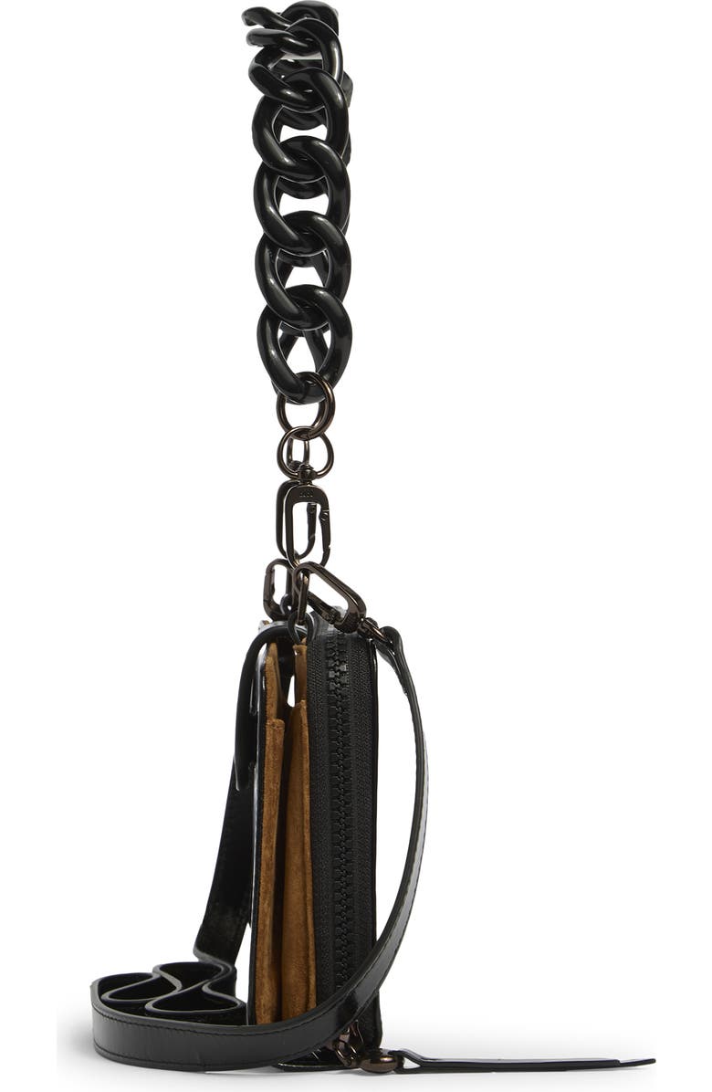 HOBO Dixon Zip Shoulder Bag, Alternate, color, Black