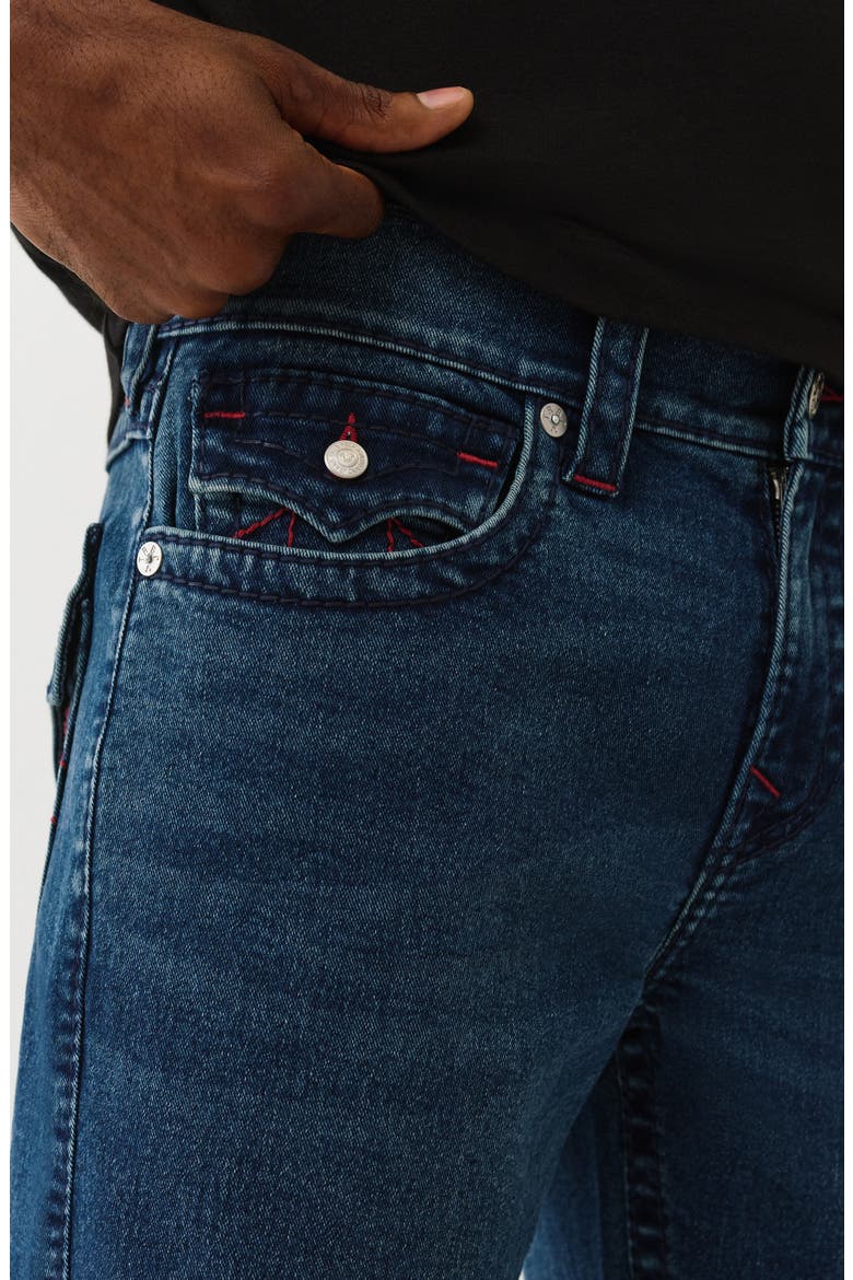 Geno Big T Flap Slim Fit Jeans, Alternate, color, DARK SHIVERING WASH