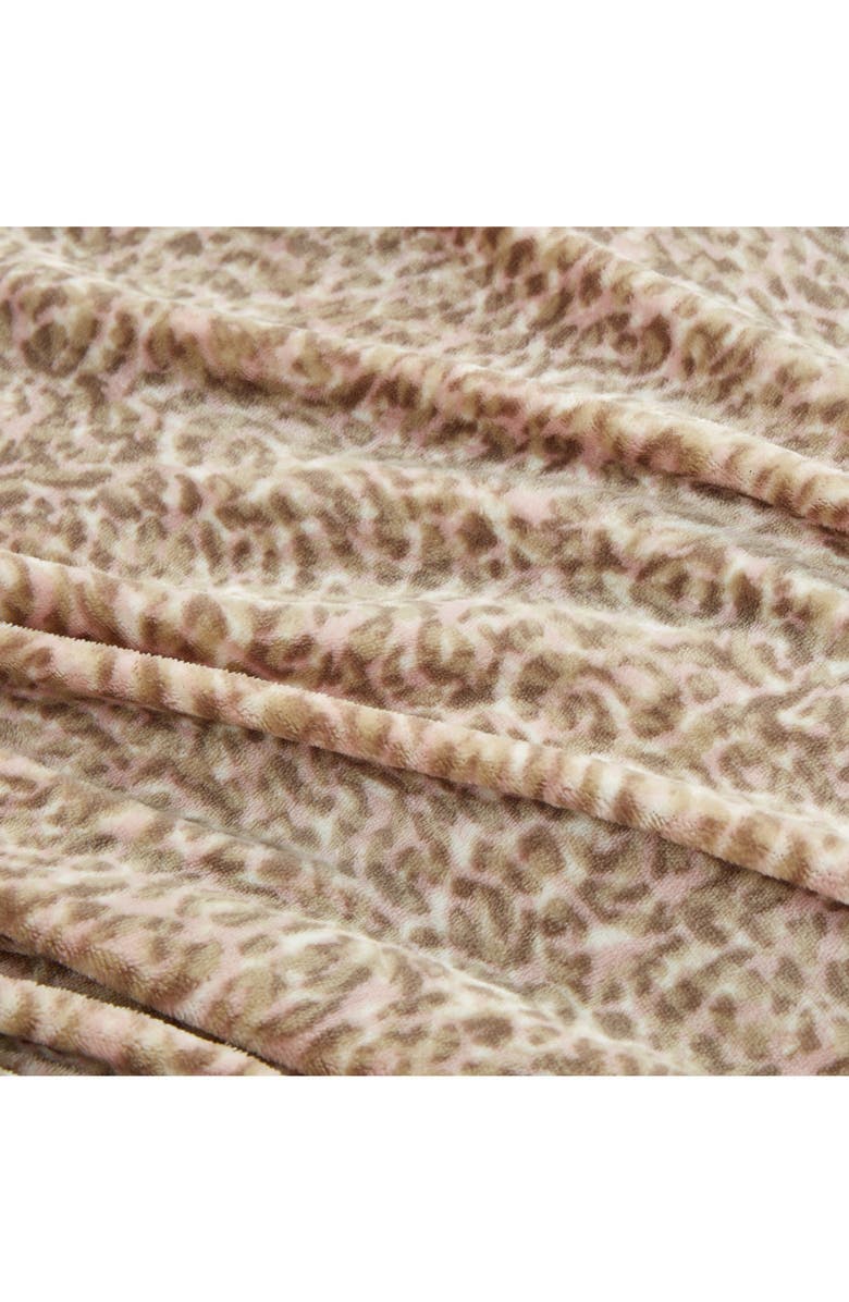 Jessica Simpson Pink Animal Print Duvet Set, Alternate, color,