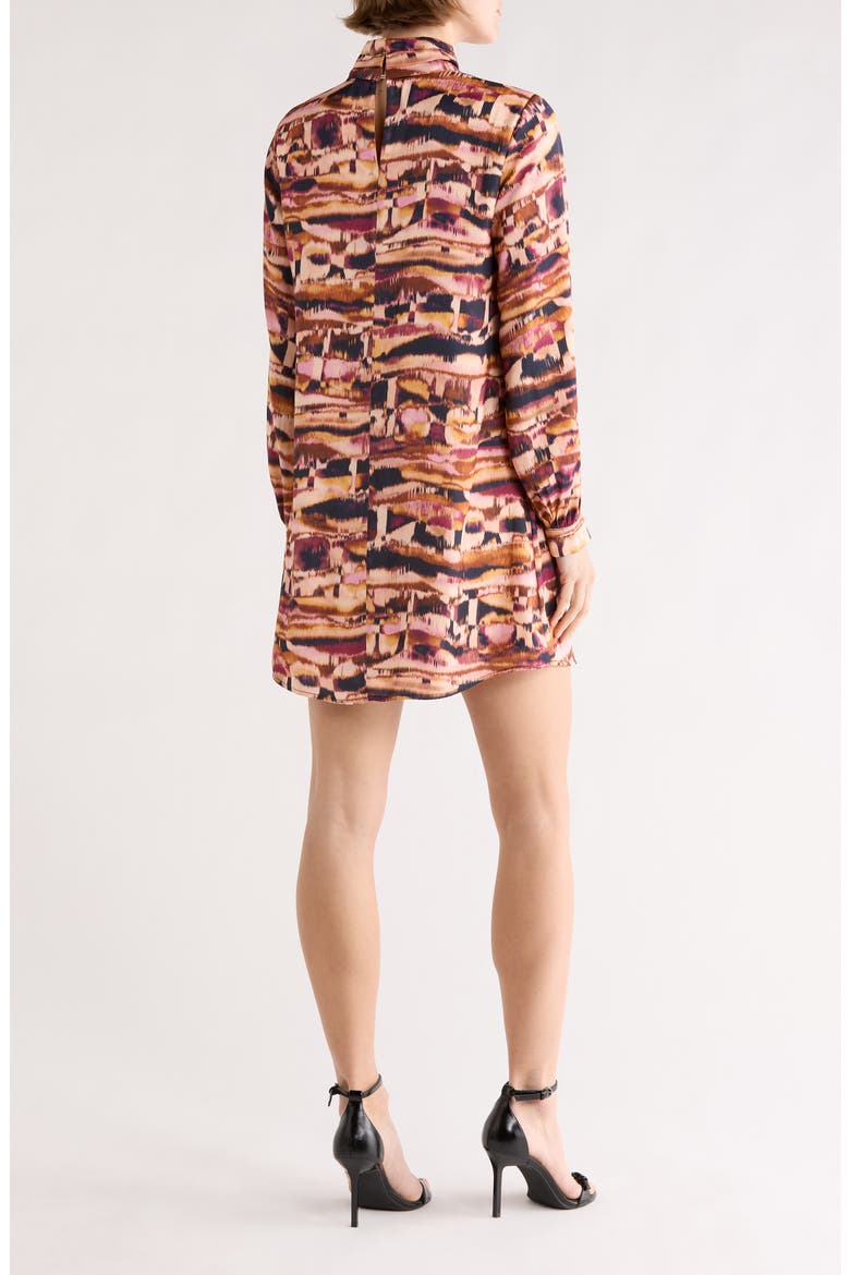 Darcila Long Sleeve Shift Dress, Alternate, color, ABSTRACT STRIPE