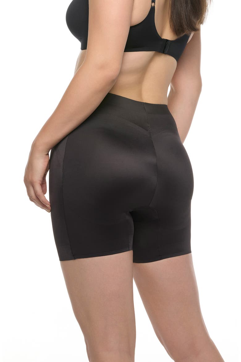 Full Effect Padded Shaper Shorts, Alternate, color, BLACK