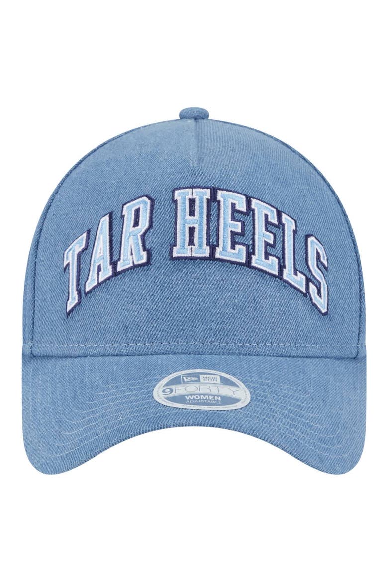 Women's New Era Denim North Carolina Tar Heels A-Frame 9FORTY Adjustable Hat, Alternate, color, Denim
