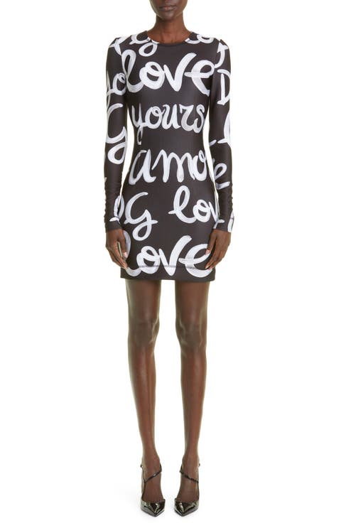 Love Yourself Stretch Jersey Minidress