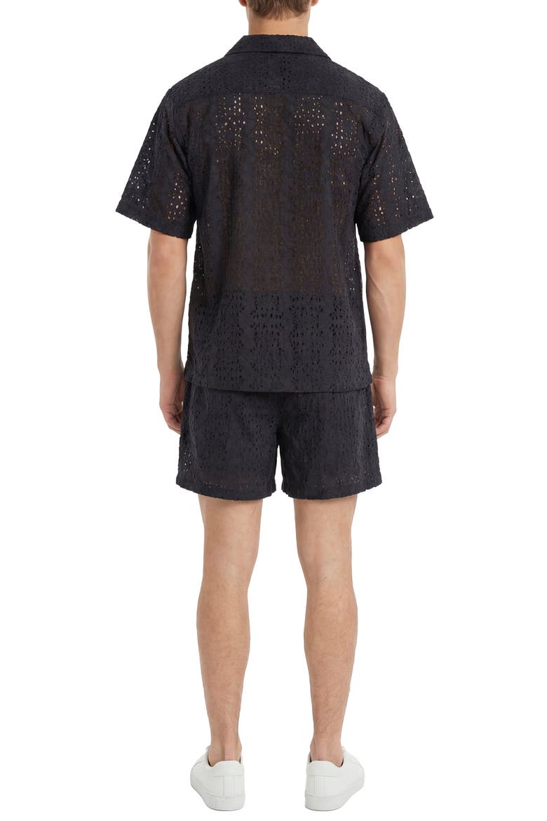 Eyelet Top, Alternate, color, Black