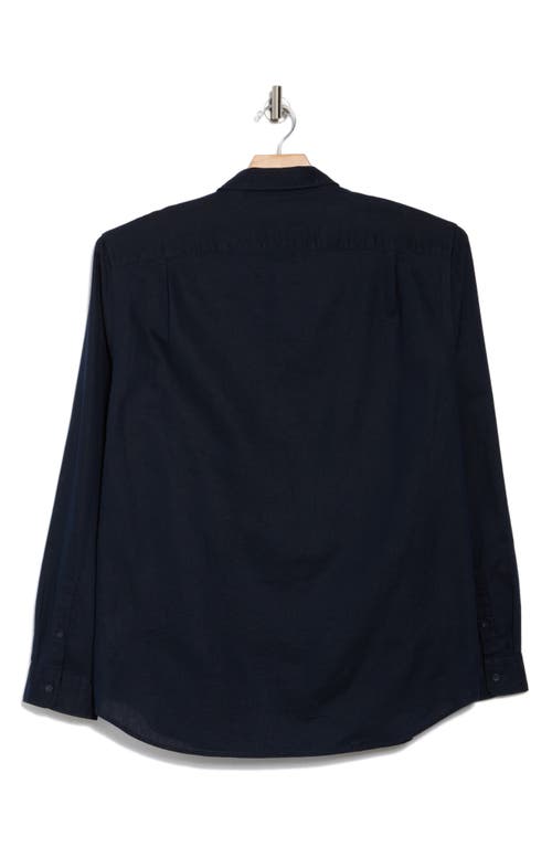 Vince Classic Fit Linen Blend Button-up Shirt In Coastal