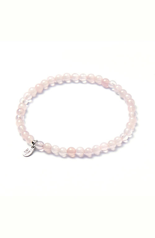 Tiny Rituals Quartz Energy Bracelet In Light Pink