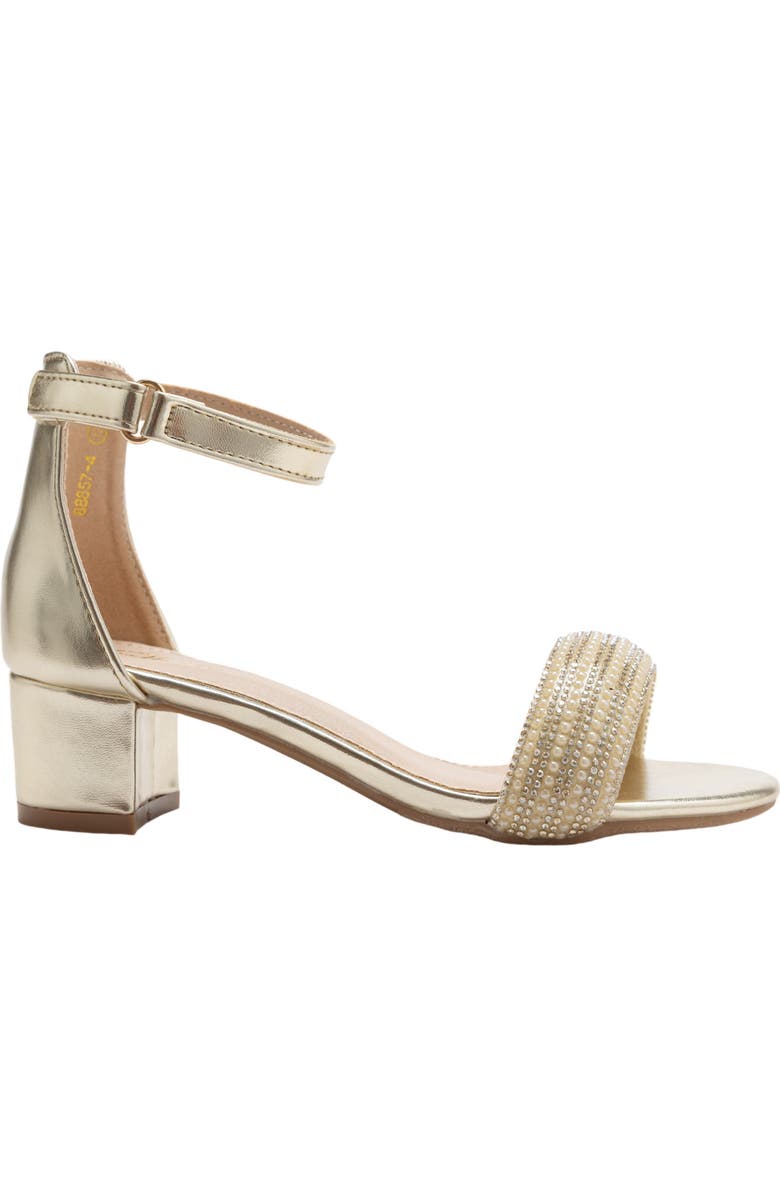 Tulleen Rhinestone Band Block Heels, Alternate, color, Gold