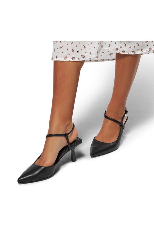 Aldo Axelle Ankle Strap Pointed Toe Pump In Black